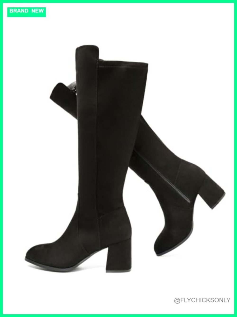 Women's Extra Wide Calf Knee High Faux Leather Riding Boots Equestrian